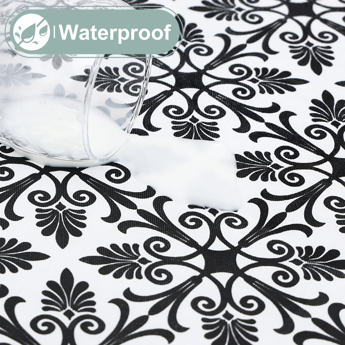 Misaya waterproof vinyl coating protects surfaces from spills and stains.