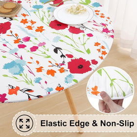 Misaya waterproof vinyl tablecover keeps spills at bay on dining tables