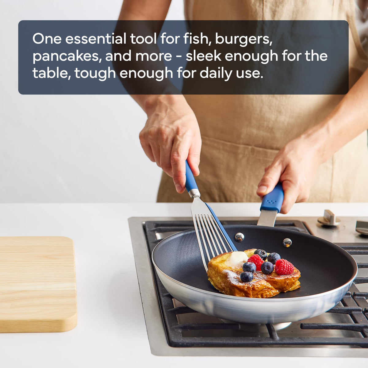 Dishwasher-safe Misen fish spatula for effortless cleanup after cooking