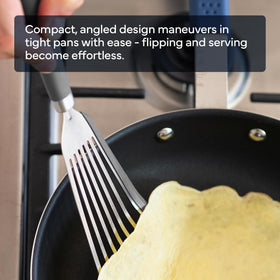 Misen Fish Spatula heat-resistant silicone grip supports confident cooking