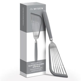 Misen Fish Spatula slotted turner glides under eggs for gentle flipping