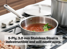 Misen induction-compatible pan designed for versatile stovetops.