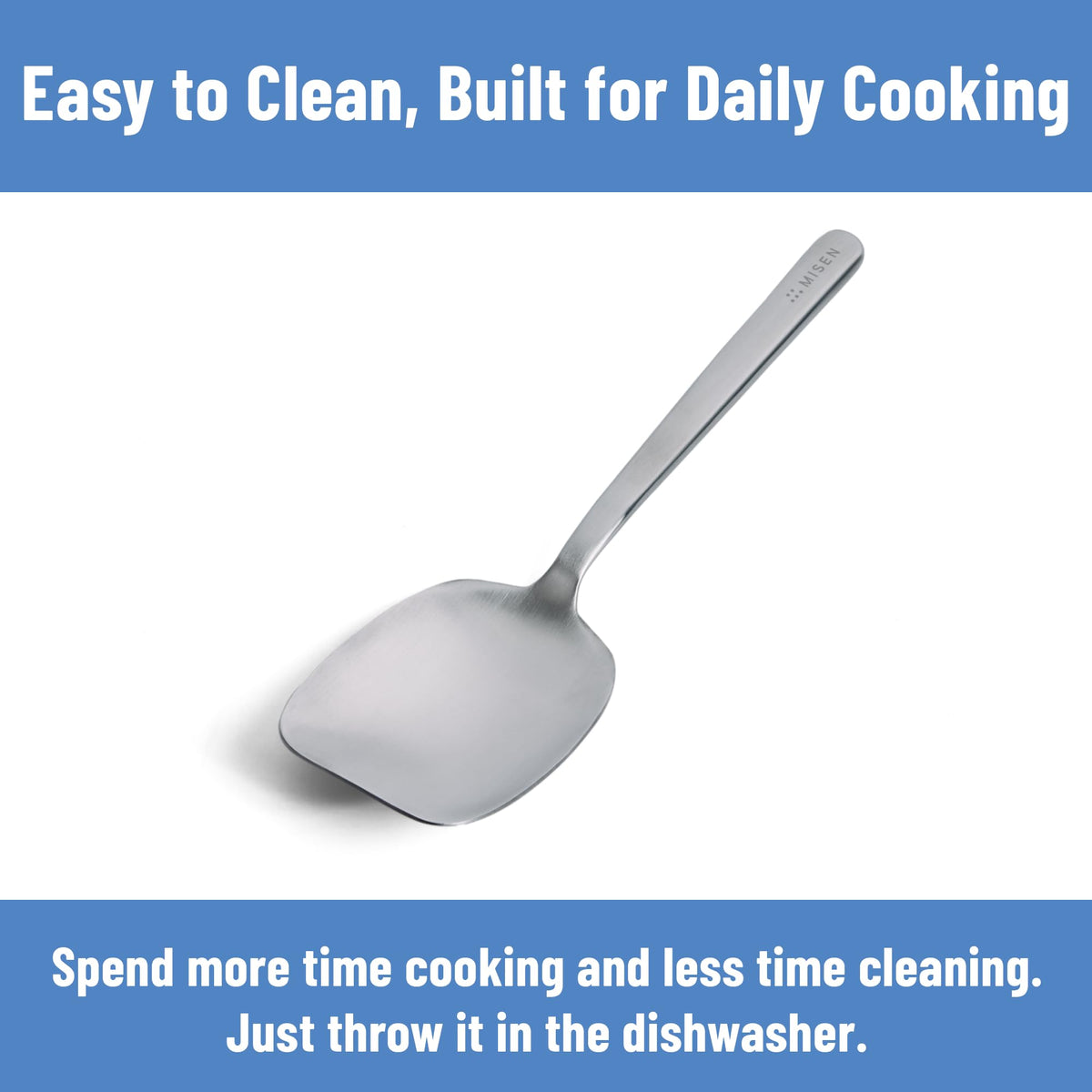 Misen Scraper Chef Spoon professional stainless steel construction for lasting use