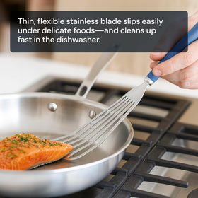Misen spatula with heat-resistant handle for high-heat cooking