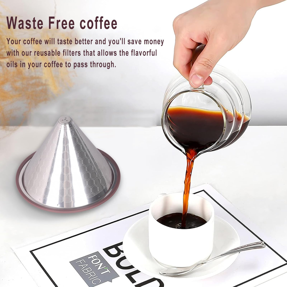 MISETTO filter provides an eco-friendly, cost-saving alternative to disposable papers.