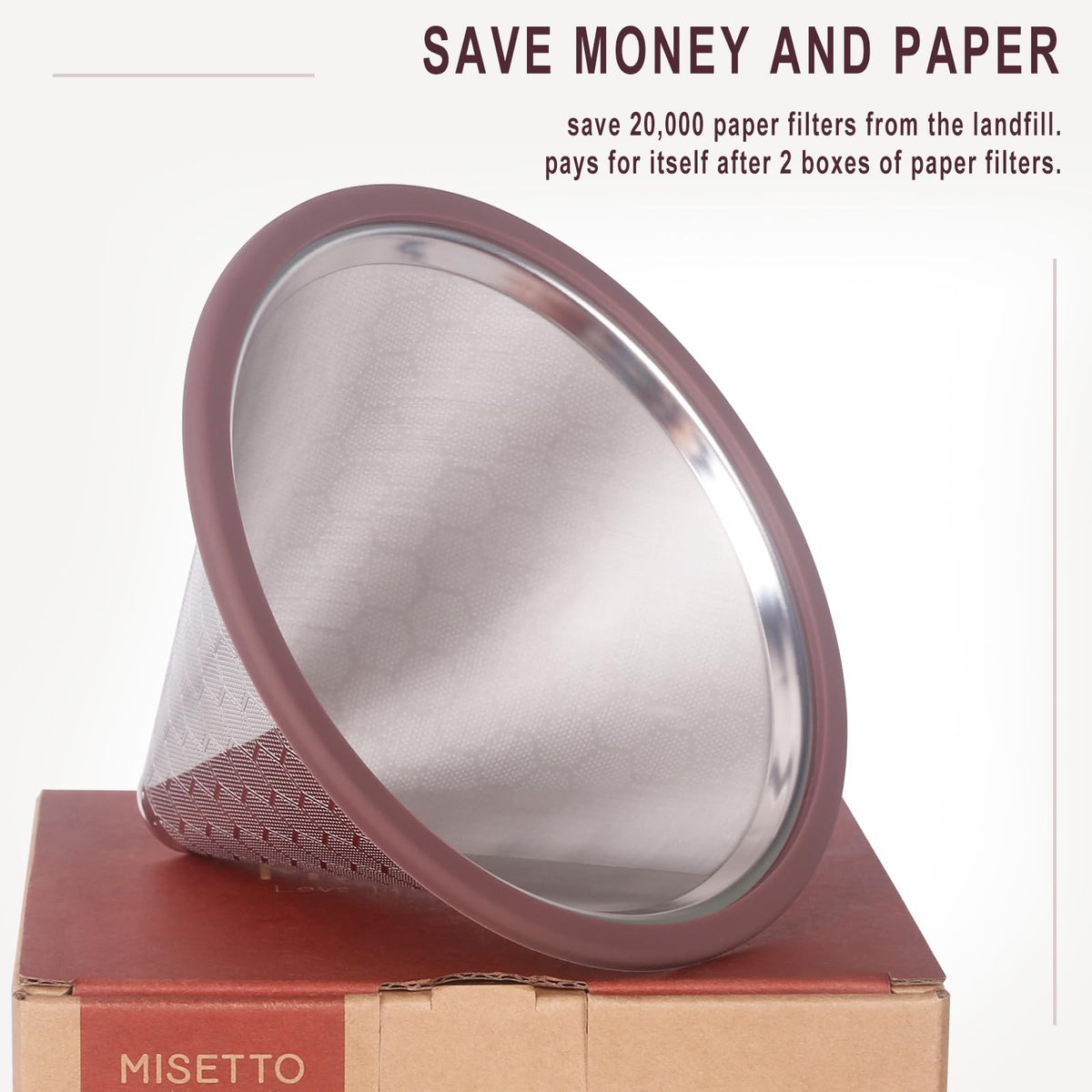 MISETTO filter descaling with vinegar maintains performance and flavor.
