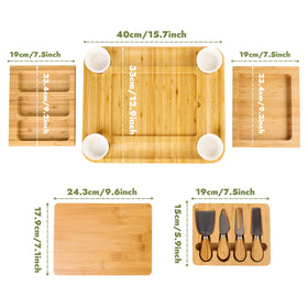 Miskoey charcuterie board closeup woodgrain highlights natural material.