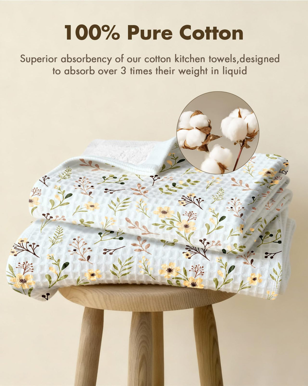 Miss Adola 370 GSM cotton waffle texture suited for hot-surface handling