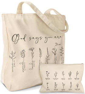 Miss Adola Aesthetic 2-pack canvas tote bag shown for everyday organization.