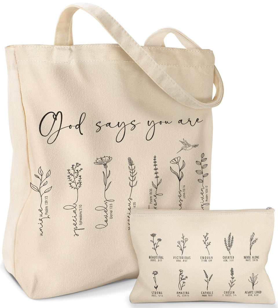 Miss Adola Aesthetic 2-pack canvas tote bag shown for everyday organization.
