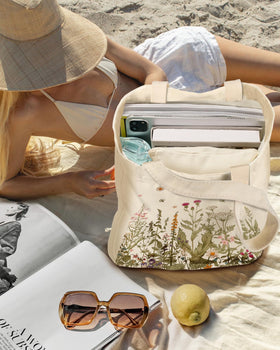 Miss Adola Aesthetic cosmetic pouch zipper close-up, keeps small items secure during trips.