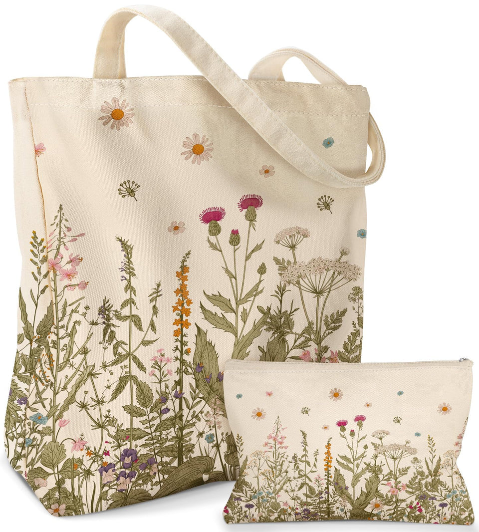 Miss Adola Aesthetic tote front view, roomy for daily shopping and travel essentials.