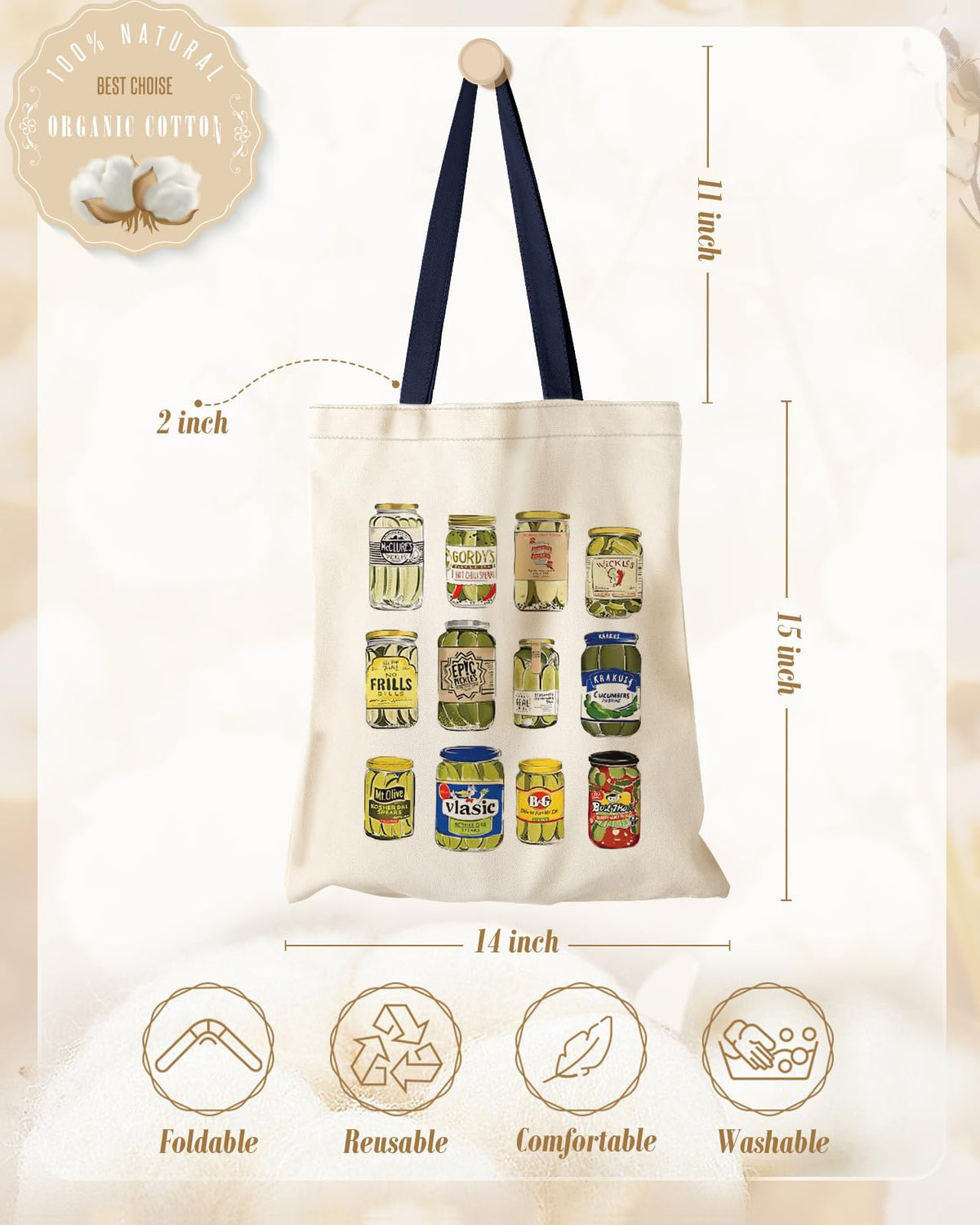 Miss Adola tote suitable for gym, library, or travel days.