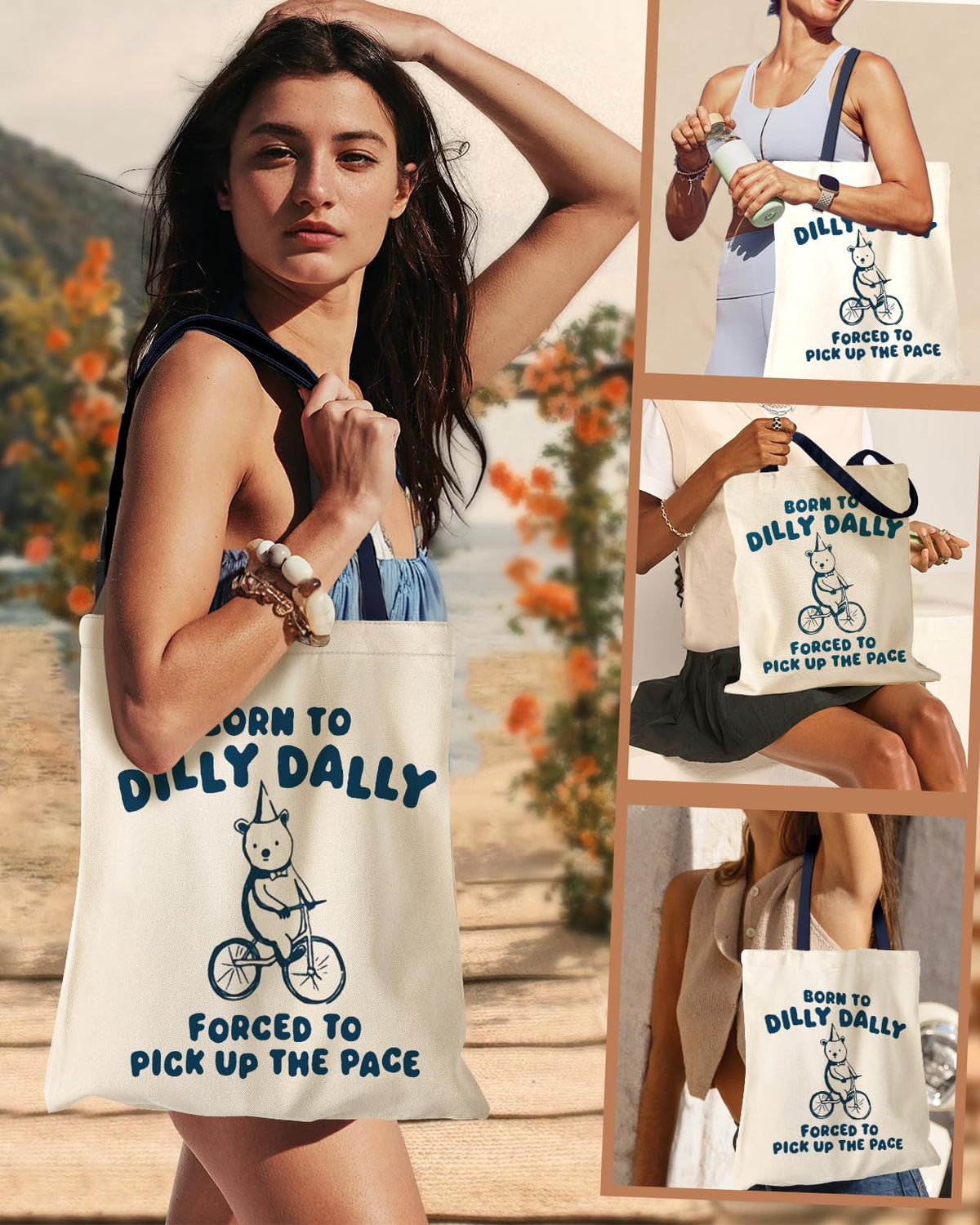 Miss Adola tote bag with 11-inch handles for comfortable daily carry