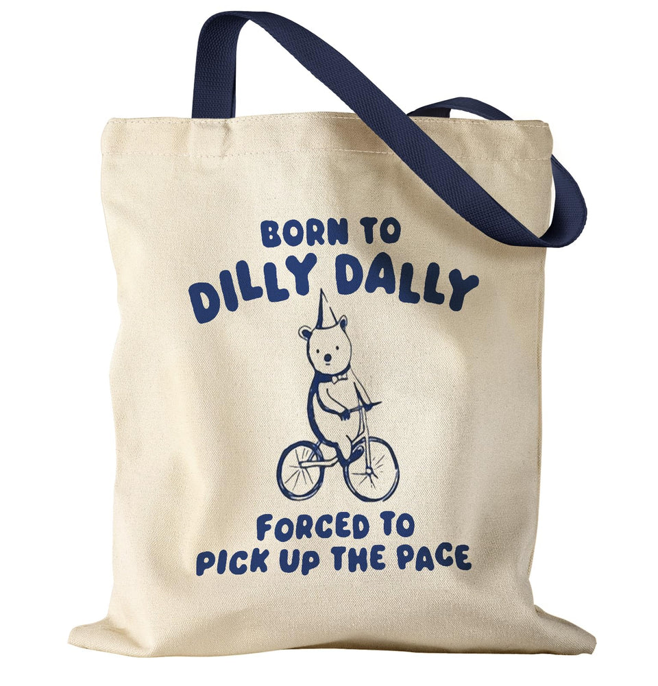 Miss Adola canvas tote bag front view with pattern for versatile daily use