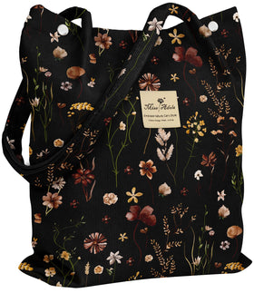 Miss Adola Corduroy Tote Bag front view, ideal for daily essentials.