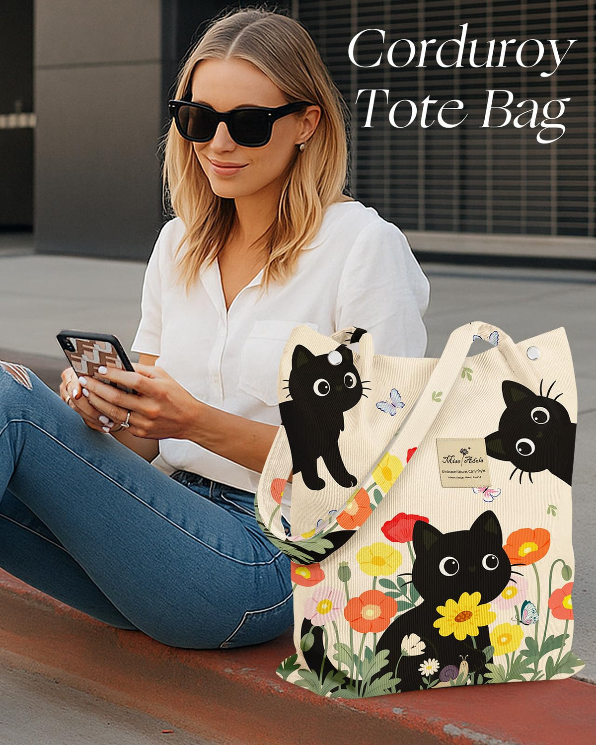 Miss Adola tote bag ideal for office, class, shopping, and weekend trips.