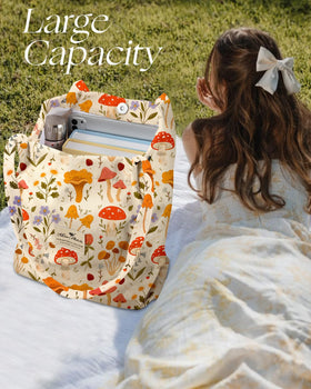Miss Adola corduroy tote is machine-wash friendly for simple care