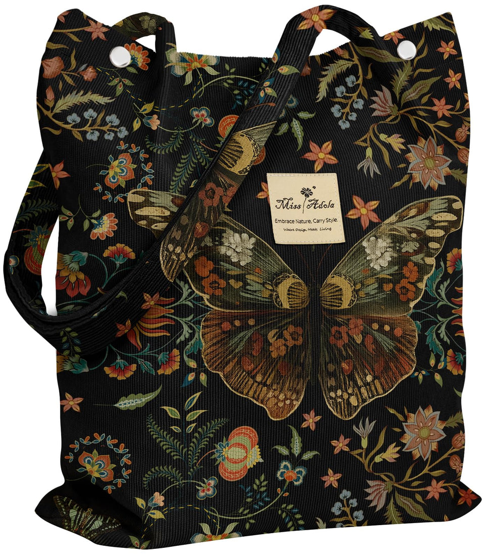 Miss Adola corduroy tote with spacious interior for work and groceries