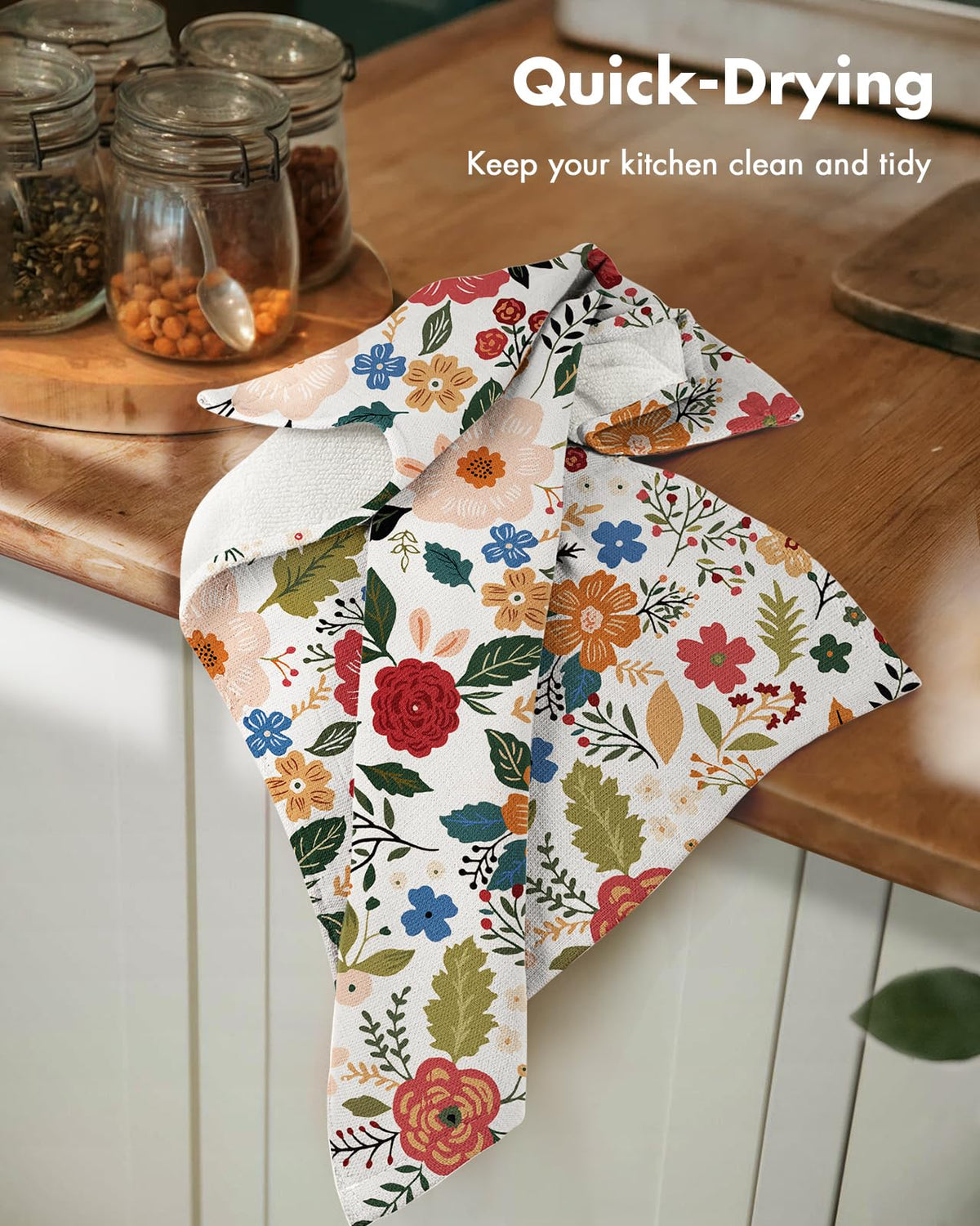 Miss Adola towels are soft, absorbent and quick-drying for dishes and counters.