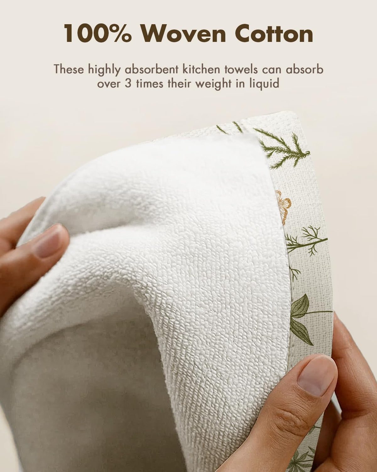Miss Adola towel with hanging loop keeps towels within reach.