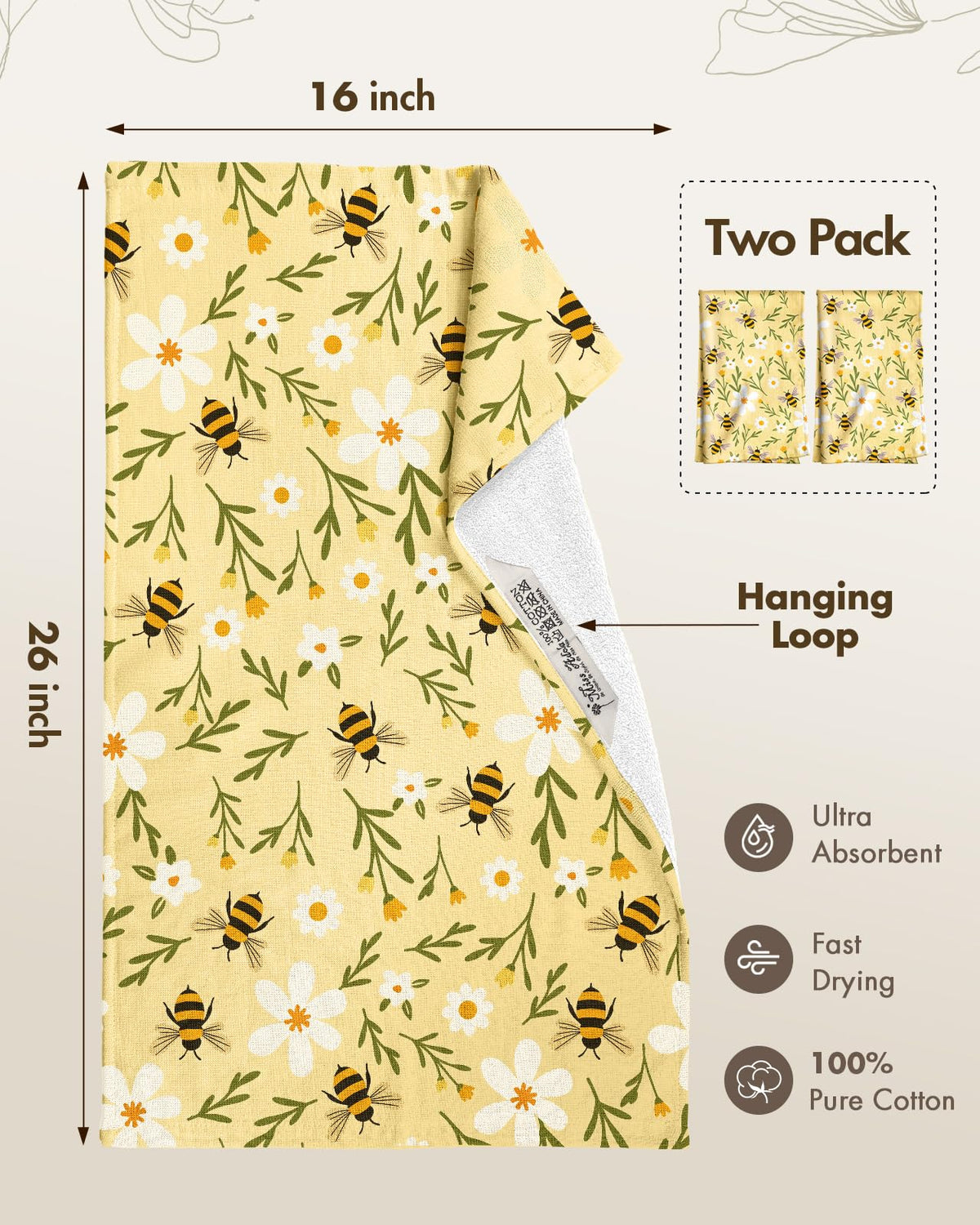 Miss Adola soft absorbent towels soak up spills efficiently