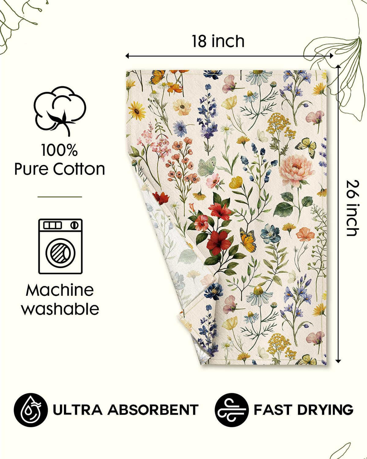 Miss Adola durable reusable cotton towels reduce paper waste