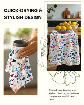 Miss Adola tea towel set built from durable fabric for frequent washing