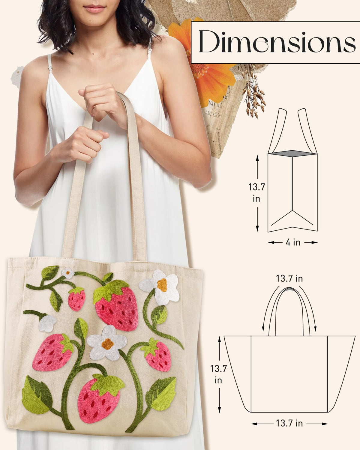 Miss Adola tote interior pocket for easy organization during errands.