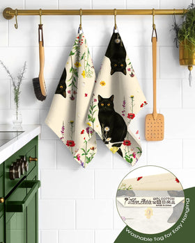 Miss Adola towel provides a lint-free finish on glassware and dishes