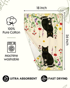 Miss Adola floral pattern towel adds decorative touch to your kitchen