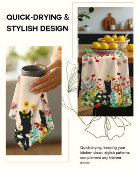 Miss Adola absorbent cotton towel for reusable, everyday kitchen use.