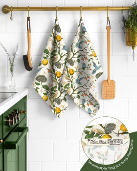 Miss Adola flour sack towel quick-drying and absorbent for messes.