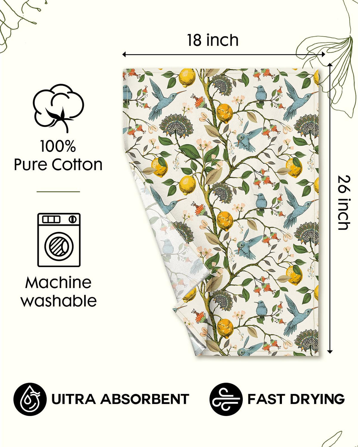 Miss Adola flour sack towel reusable and durable for daily kitchen use.