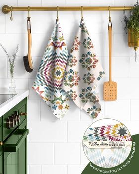 Miss Adola flour sack towels made of absorbent cotton for quick cleanup
