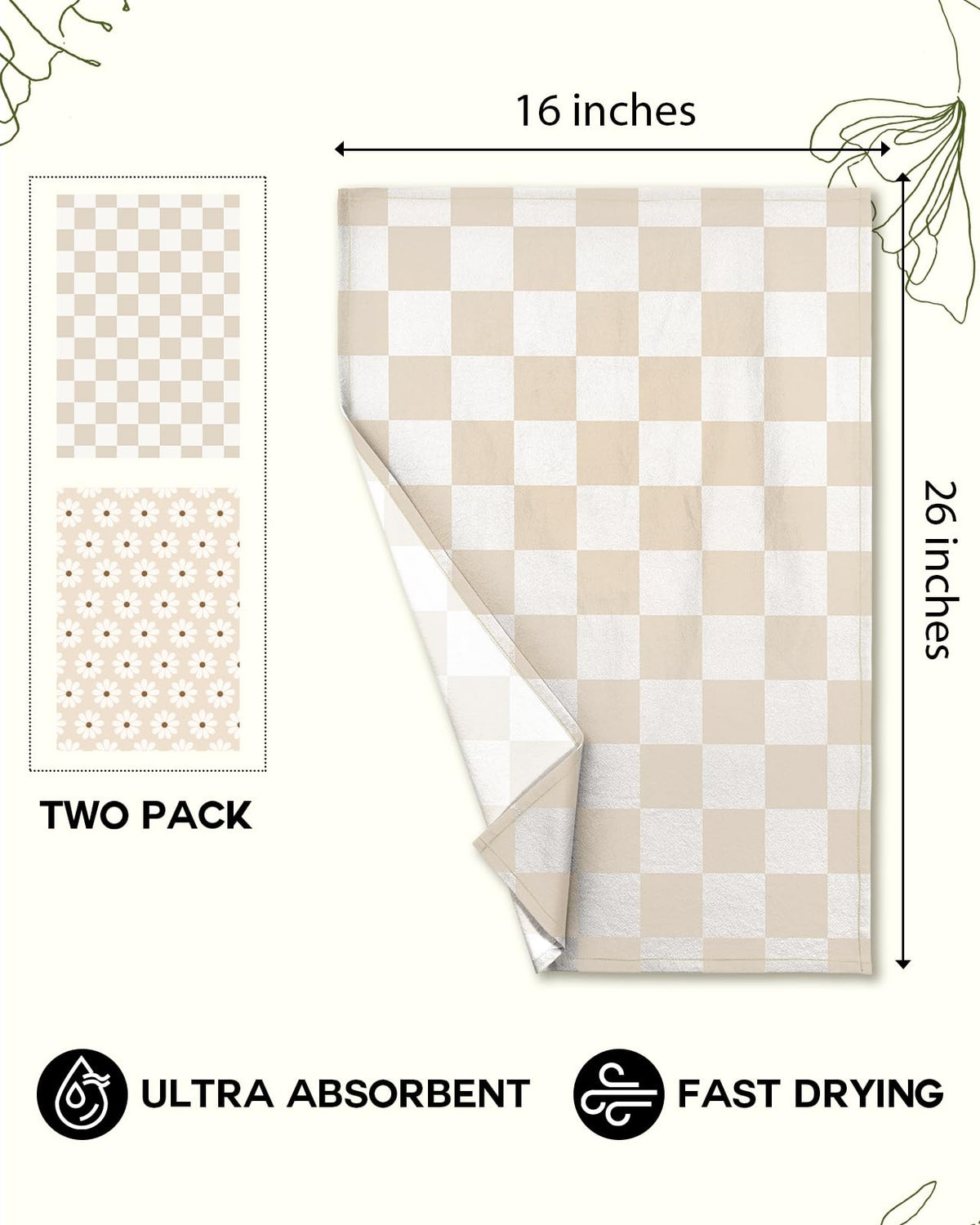 Miss Adola flour sack towels in action cleaning dishes and polishing glassware