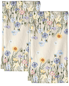Miss Adola flour sack towels with hanging loop for quick reach during cleanup.