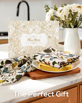 Miss Adola housewarming decor towels brighten new kitchens with cheerful design