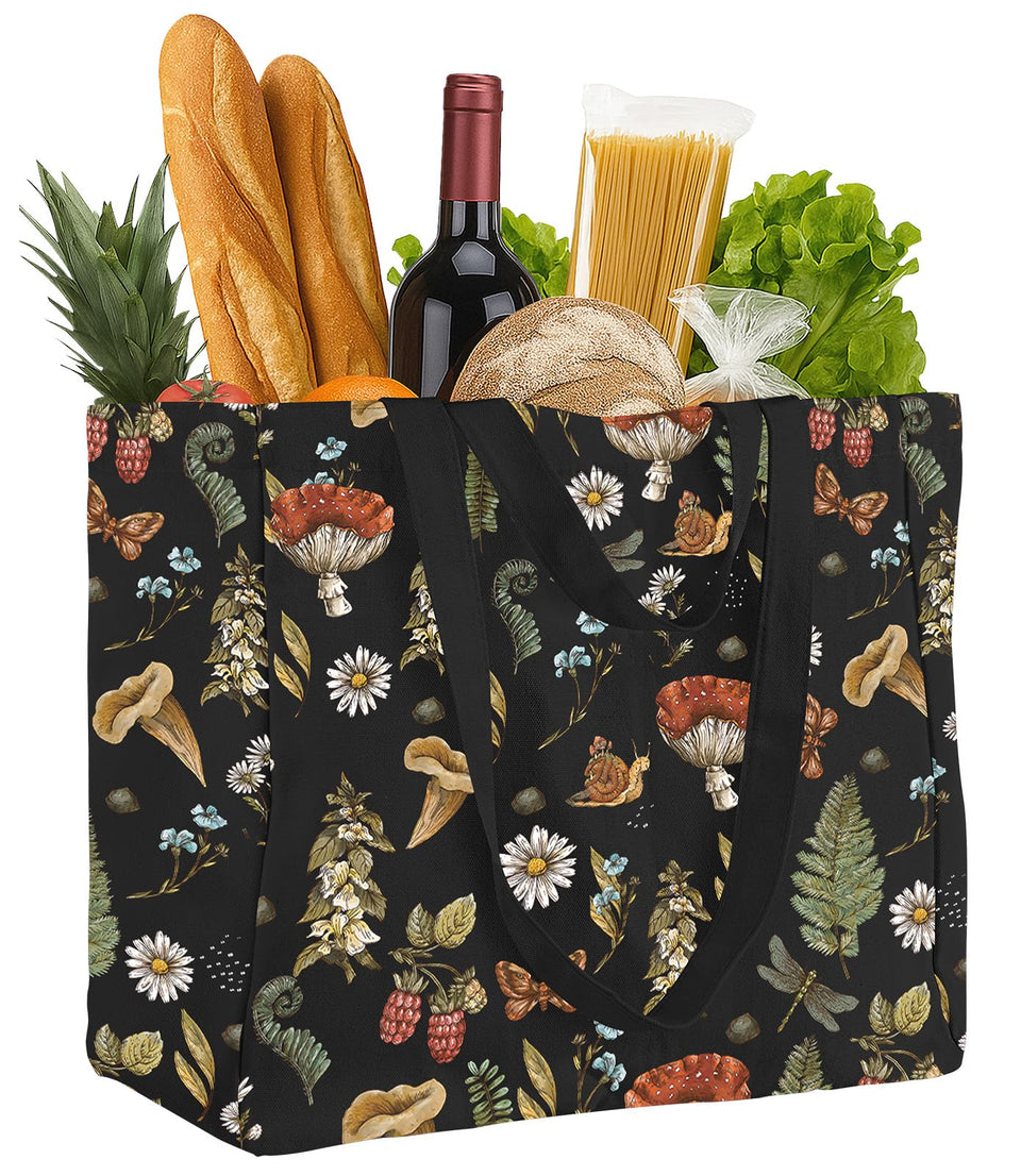 Miss Adola large canvas tote with durable build for heavy groceries.
