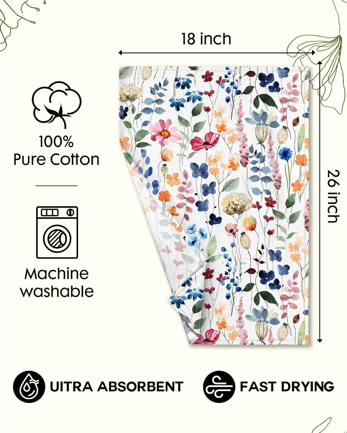 Miss Adola lint-free kitchen towel ready for glassware and dishes