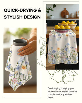 Miss Adola lint-free towels resist fuzz while cleaning glassware and surfaces.