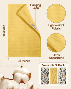 Miss Adola quick-drying cotton towels stay odor-free between uses