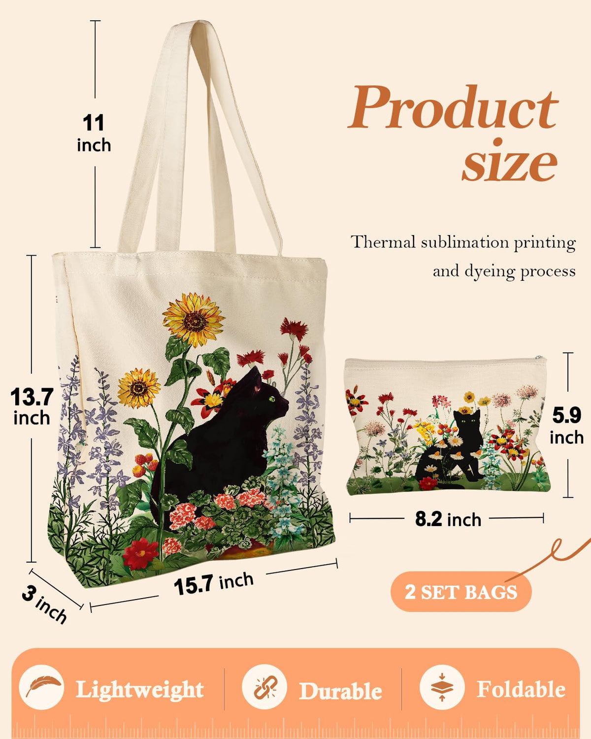 Miss Adola reusable tote set ideal for gym and grocery runs
