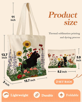 Miss Adola reusable tote set ideal for gym and grocery runs