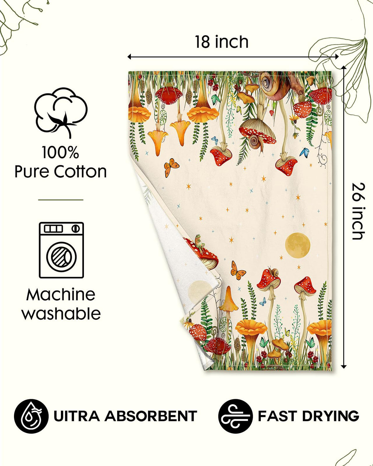 Miss Adola reusable durable cotton towels machine washable for frequent use