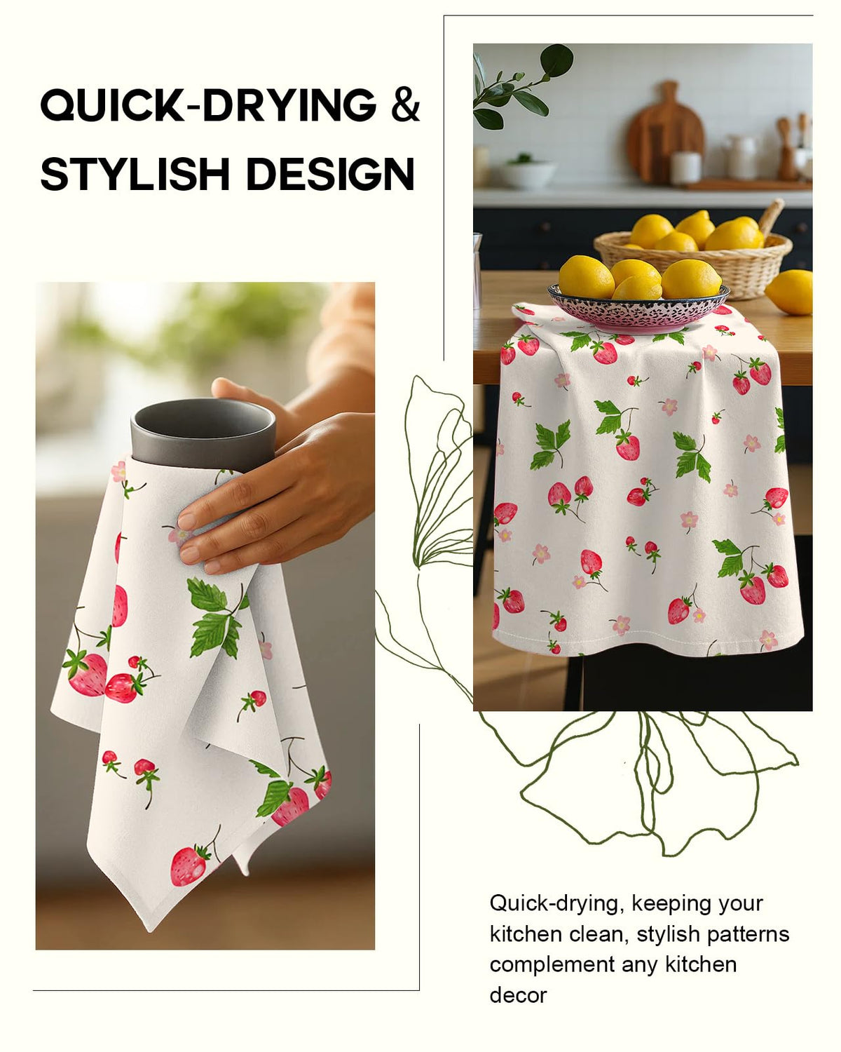 Miss Adola reusable towels reduce paper waste while cleaning.