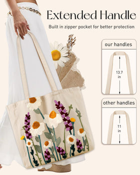 Miss Adola reusable tote suitable for groceries with eco-friendly canvas material.