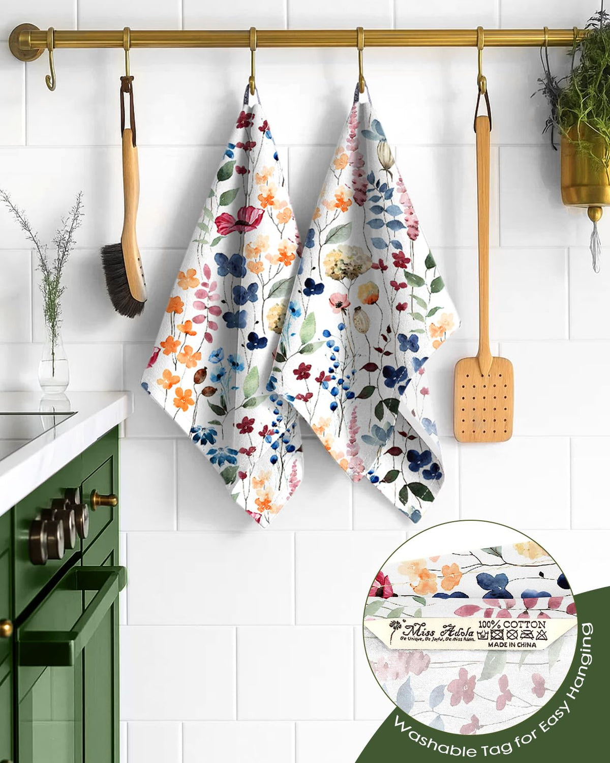 Miss Adola towel in soft cotton weave ideal for lint-free drying