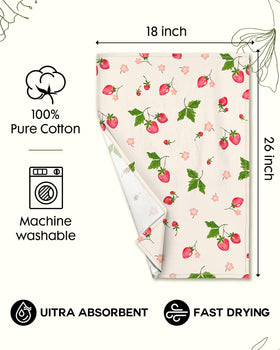 Miss Adola spring design towels add fresh color to any kitchen.