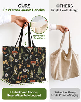 Miss Adola tote includes a removable bottom panel for stability.